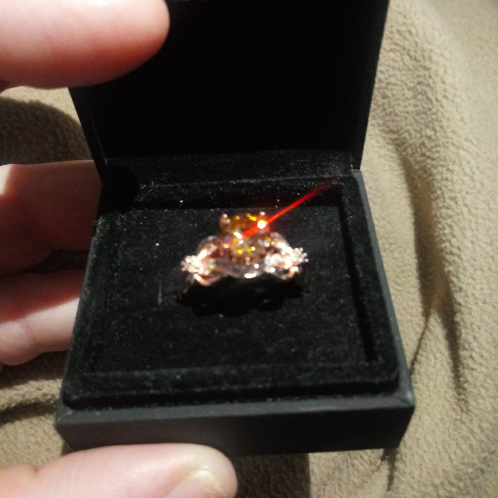 Champagne luxury ring